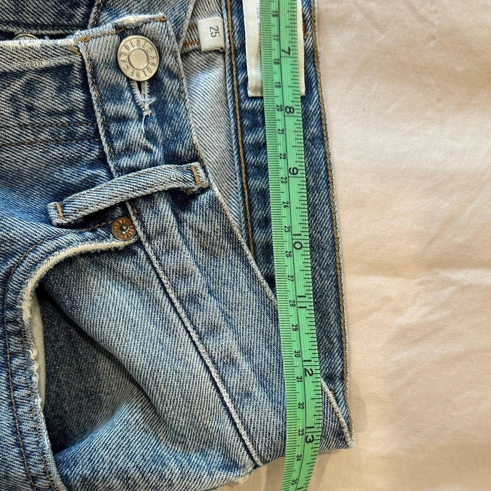 Agolde High Rise cropped Blue Jeans ‘Riley’ - Picture 8 of 11